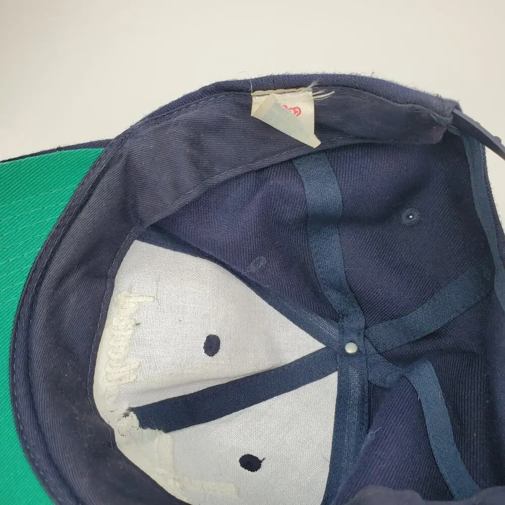 Vintage Holland Hotel Snapback Hat Navy Blue Windmill Wool Blend Baseball‎ Cap